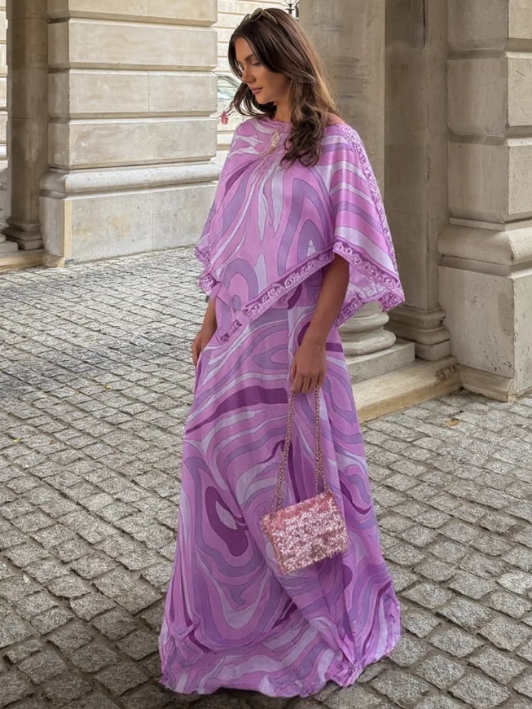 Conjunto Mujer Bohemia - Camisa Falda Larga Vintage Irregular