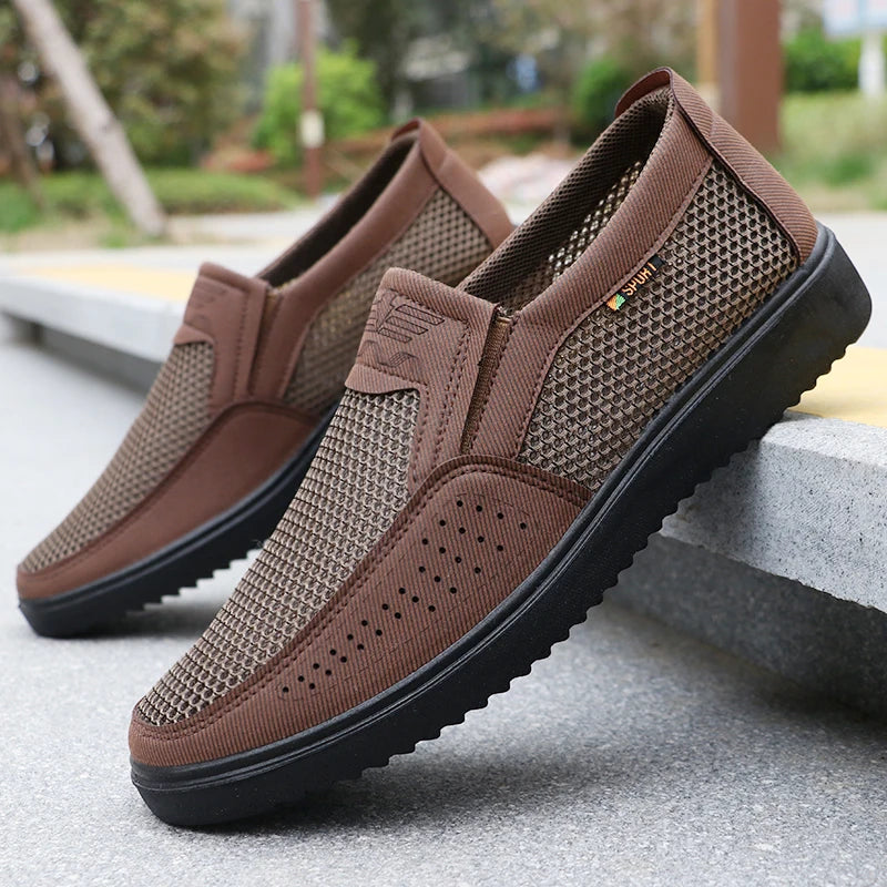 Zapatos Hombre Slip-On Transpirables - Casual Ligeros Walking Outdoor Pesca Parque Ejercicio
