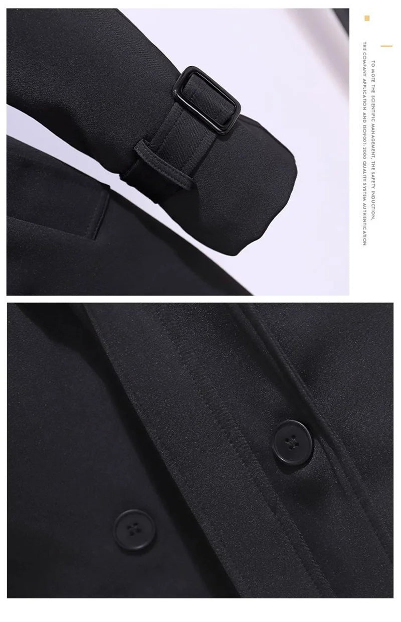 Trench Mujer Doble Botonadura - Gabardina Cinturón Primavera