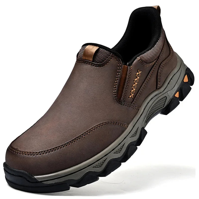 Zapatos Casuales Hombre Cuero - Mocasines Slip-On Antideslizantes