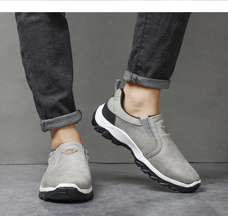 Zapatos Hombre Cómodos Casual - Walking Sneakers Slip-On Loafers Ligeros Mocasines