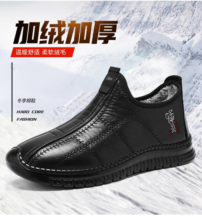 Botas Algodón Hombre Invierno 2025 - Cálidas Acolchadas Outdoor Antideslizantes Casual
