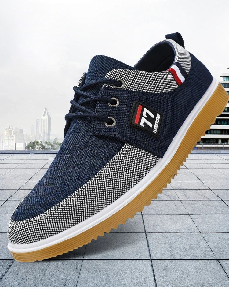 Sneakers Canvas Hombre 2024 - Zapatillas Transpirables Casual Vulcanizadas Trabajo Suela Tendón