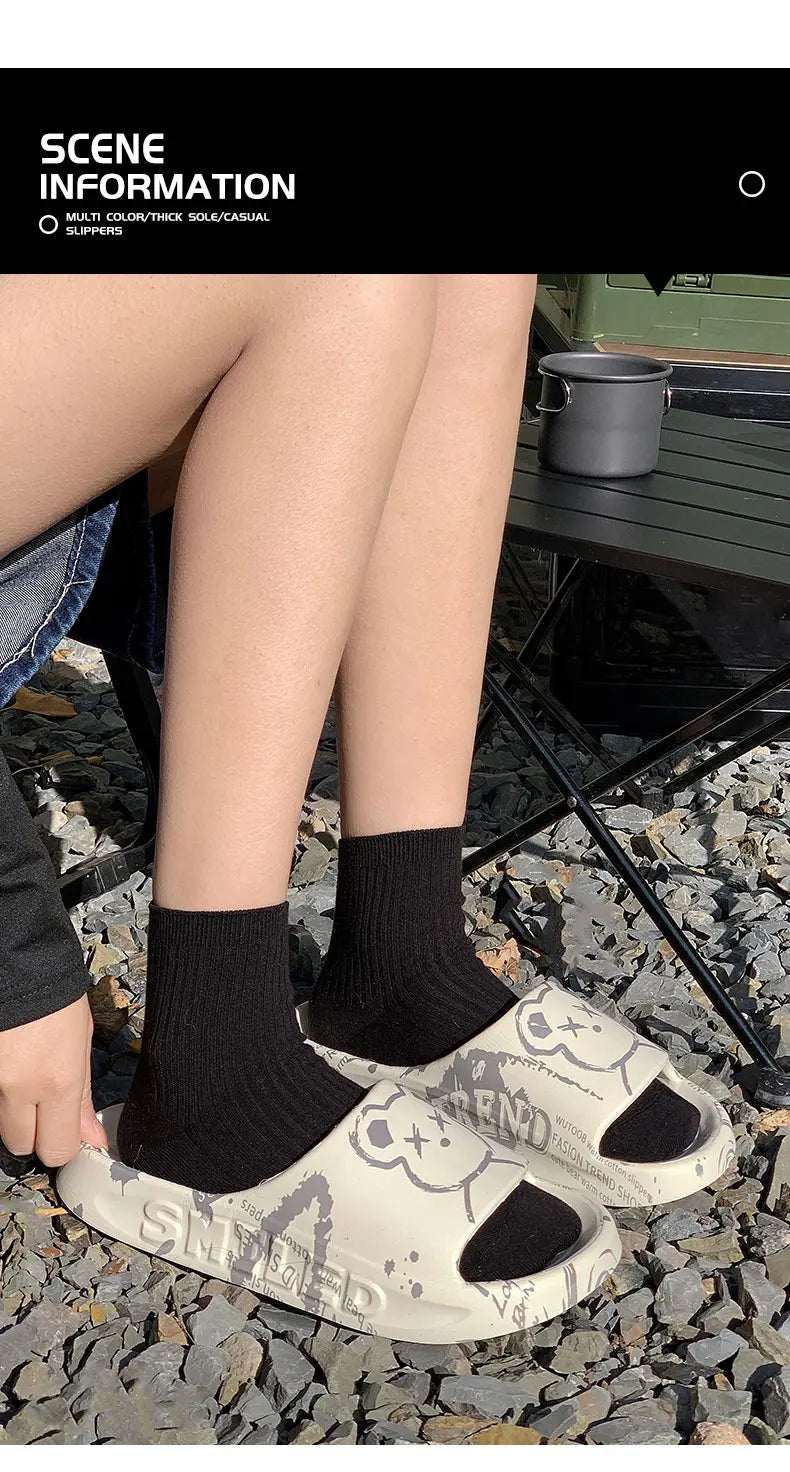 Chanclas Hombre Baño Verano - Pantuflas Interior Exterior Antideslizantes