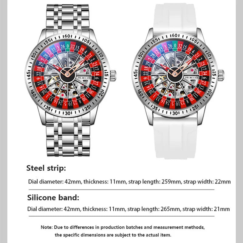 Reloj Hombre Mecánico Automático Luxury - Reloj Pulsera Impermeable Luminoso