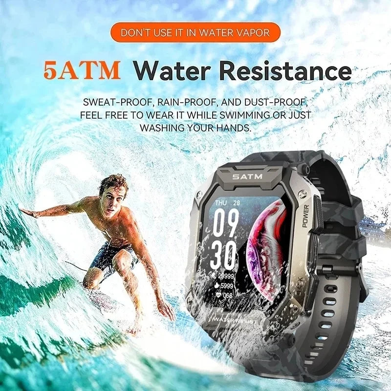 Smartwatch IP68 ATM Natación - Deportivo Outdoor Fitness Tracker Salud para Android iOS