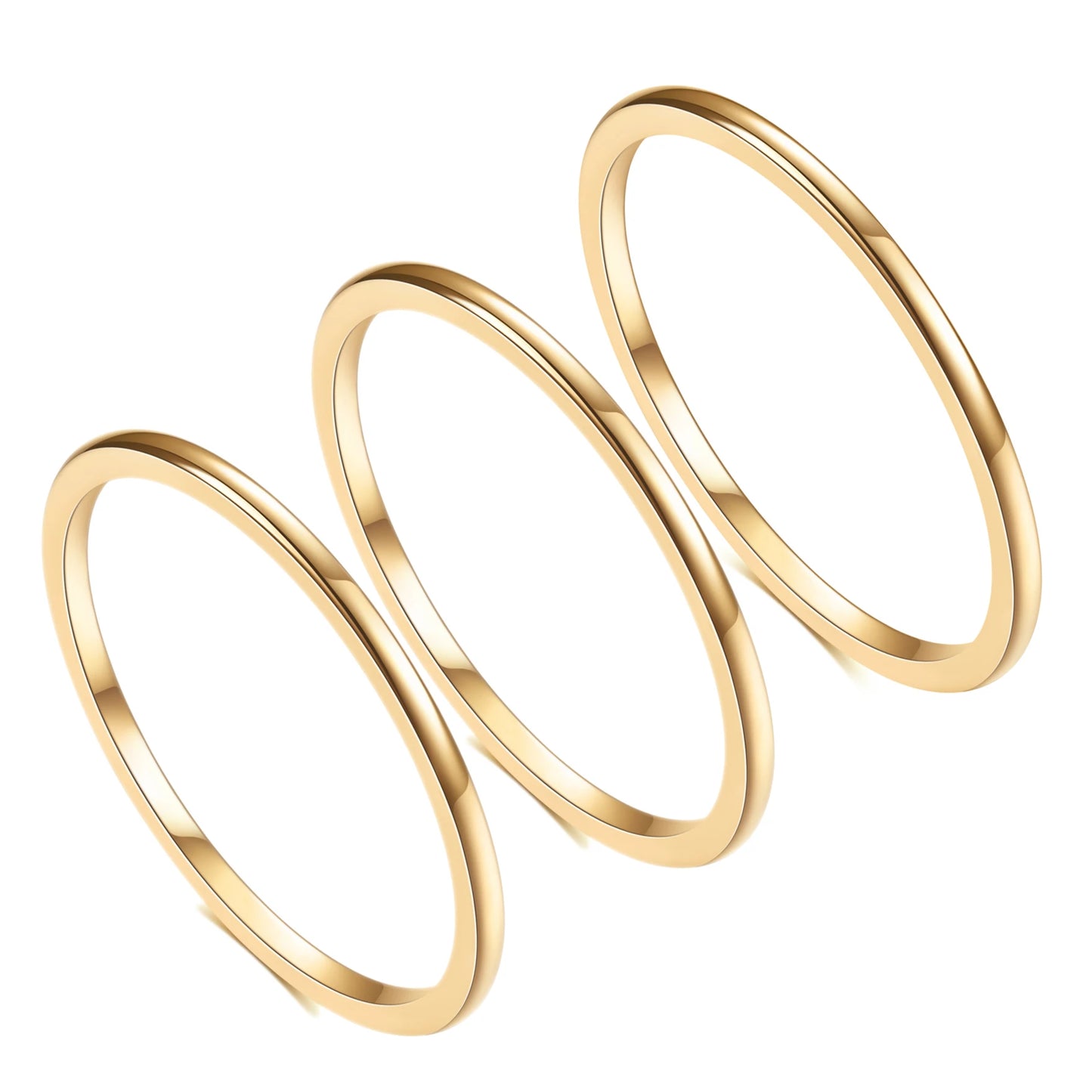 Anillos Apilables Colores Mixtos - Delicados Boho Mujer Uso Diario