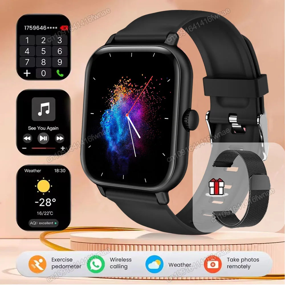 Smartwatch 2.01'' HD para Android iOS - Llamadas Bluetooth Deportivo Música