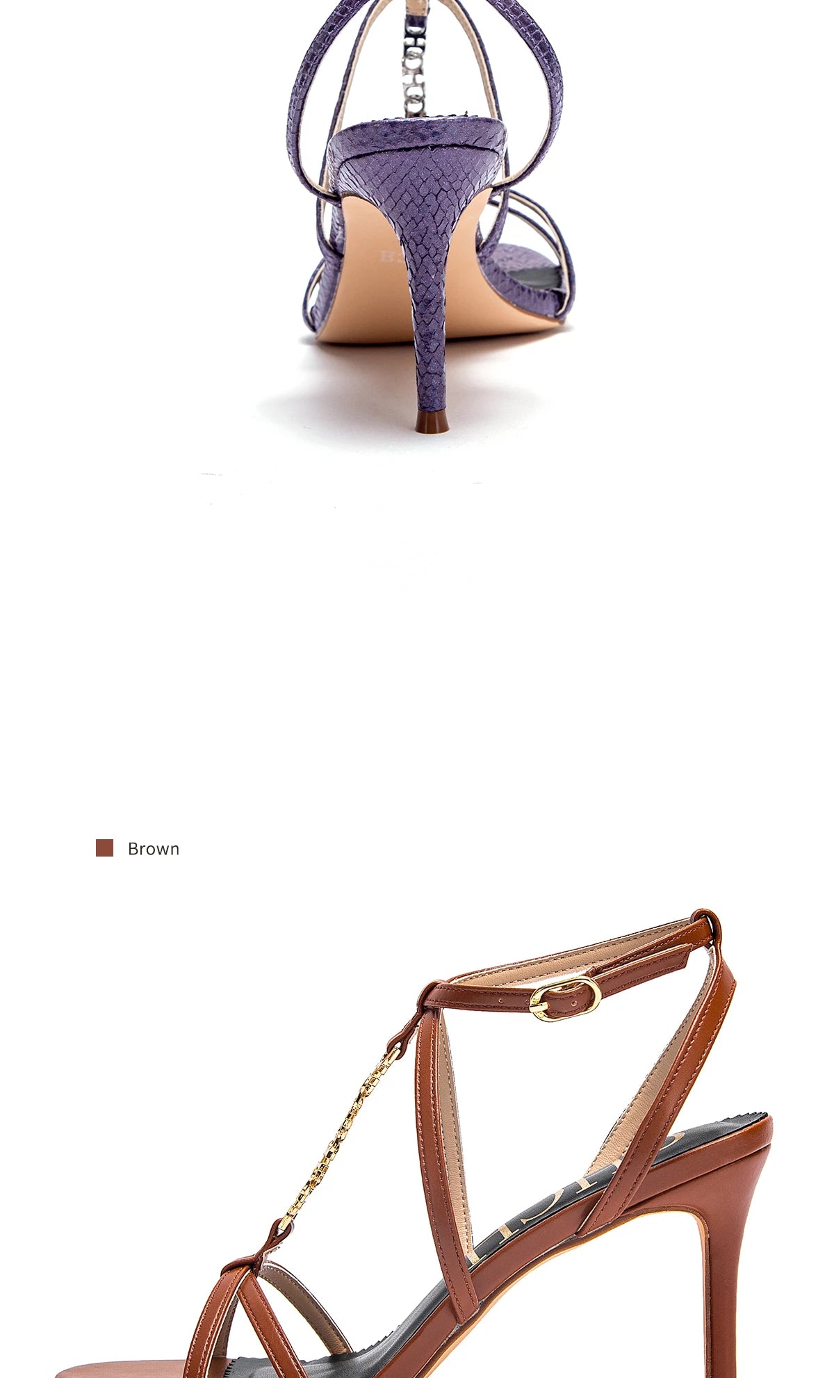 Sandalias Tacón Mujer Tiras CHCH - Zapatos Cordones Punta Cuadrada Fiesta