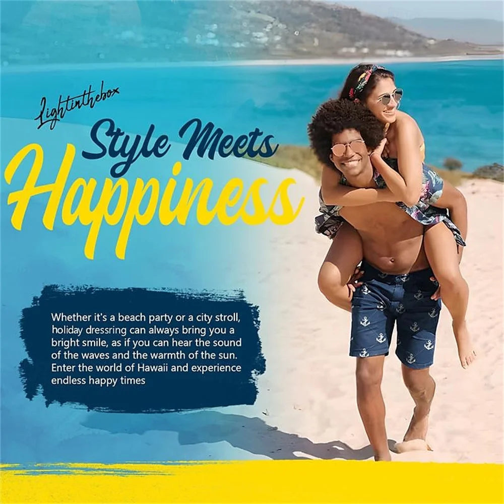 Camisa Hawaiana Hombre Verano - Manga Corta Casual Fashion Suelta Transpirable