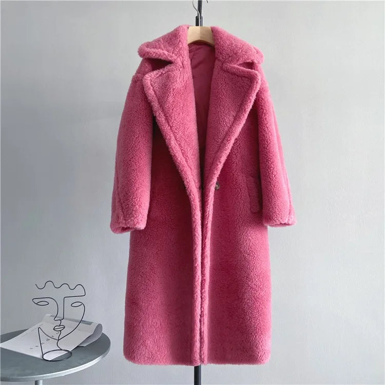 Chaqueta Teddy Bear Mujer Invierno - Abrigo Lana Oversize 2025