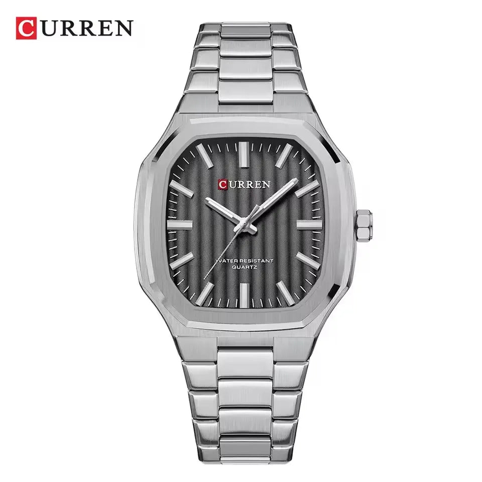 Reloj CURREN 8458 para Hombre - Cuarzo Business Resistente al Agua con Correa de Acero