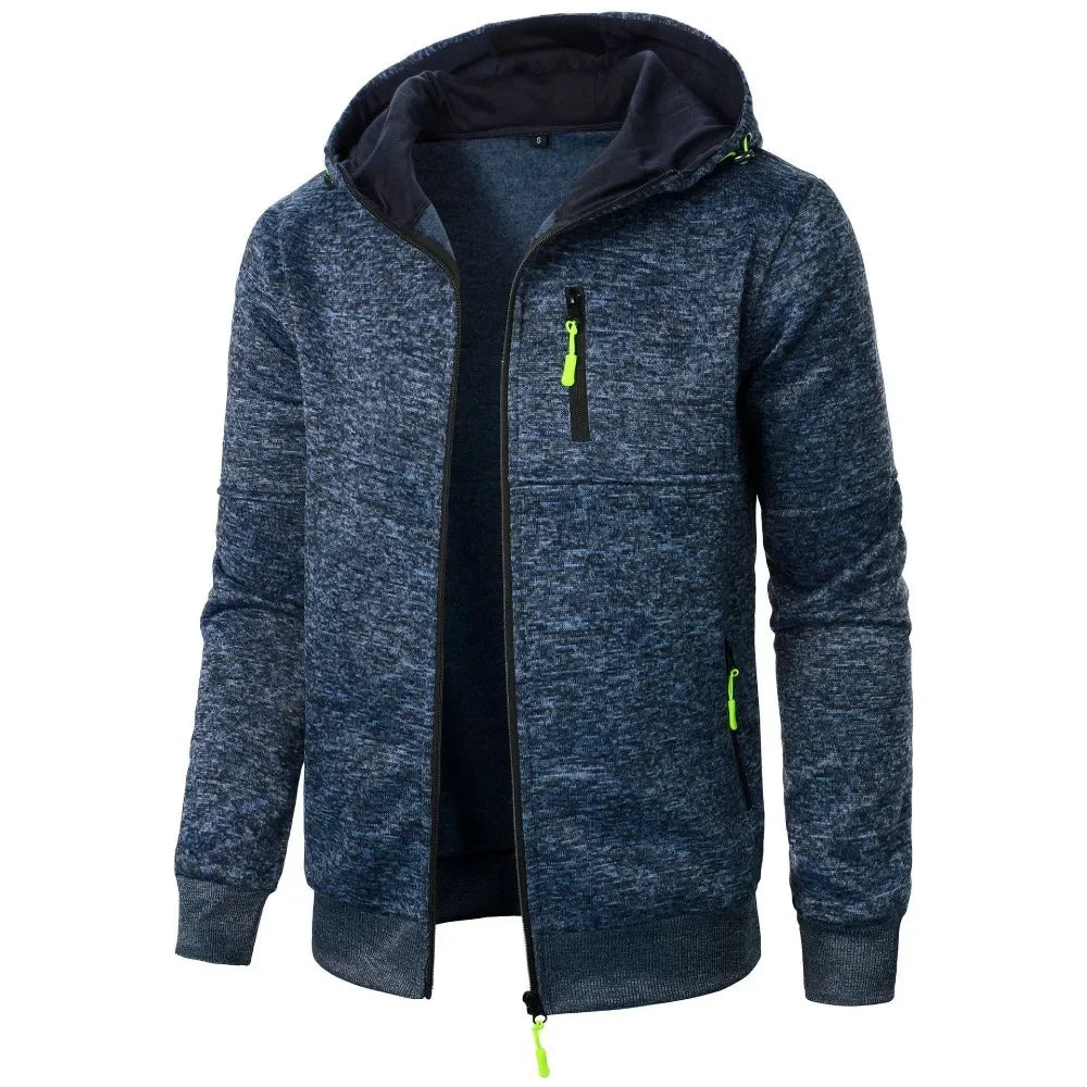 Sudadera Hombre Capucha Deportiva - Chaqueta Cremallera Slim Fit Streetwear