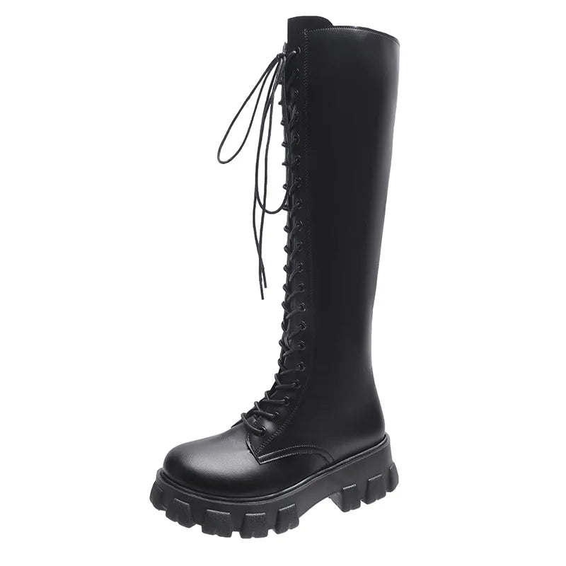 Botas Altas Mujer 2025 Nuevas - Fashion Casual Antideslizantes Plataforma