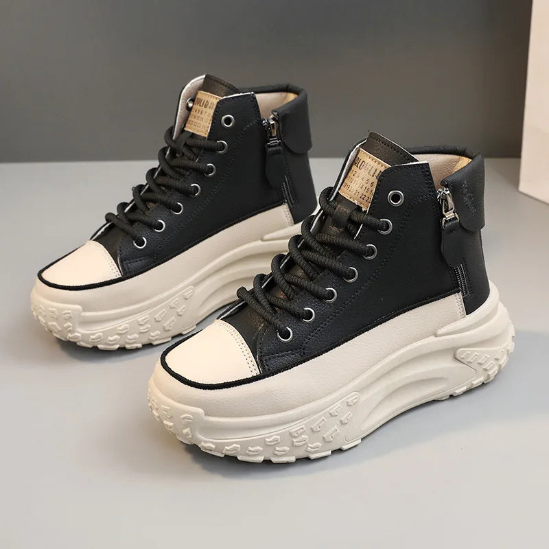 Sneakers Luxury High Top Mujer 2025 - Botas Plataforma Running Outdoor