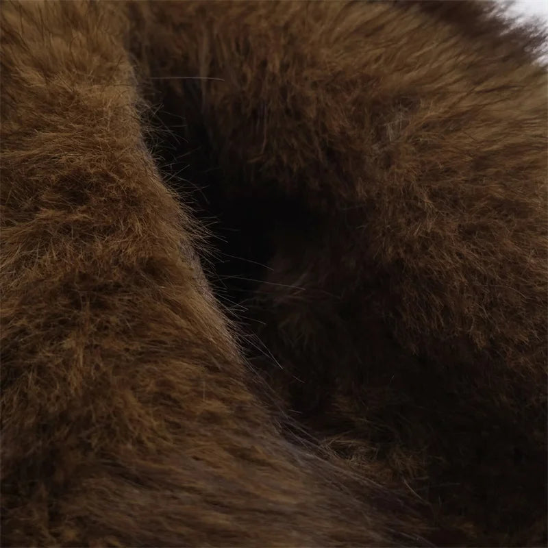 Chaqueta Mujer Piel Sintética Marrón - Chaqueta Reversible Otoño 2025