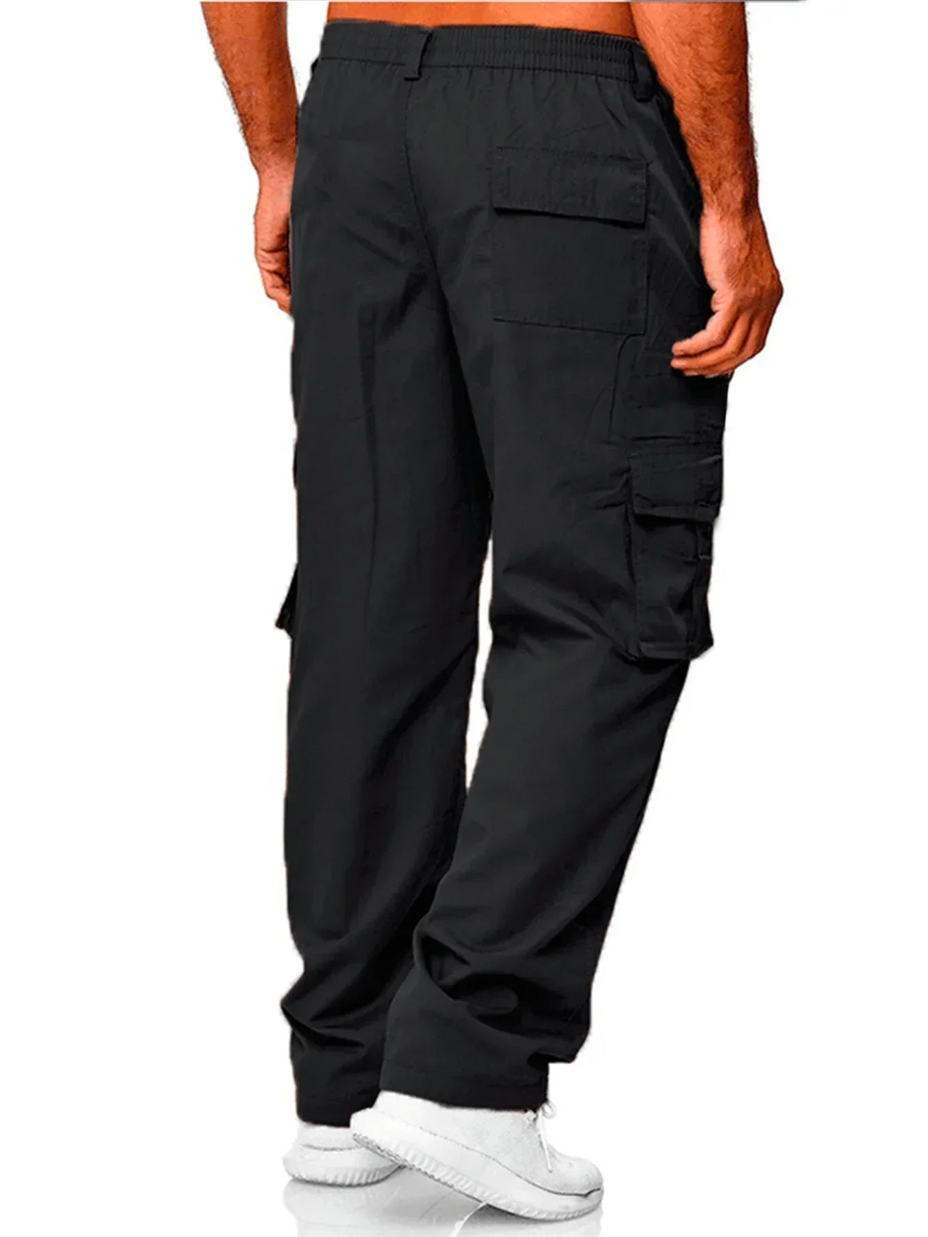 Pantalón Cargo Hombre Multibolsillos - Pantalón Casual Holgado Primavera