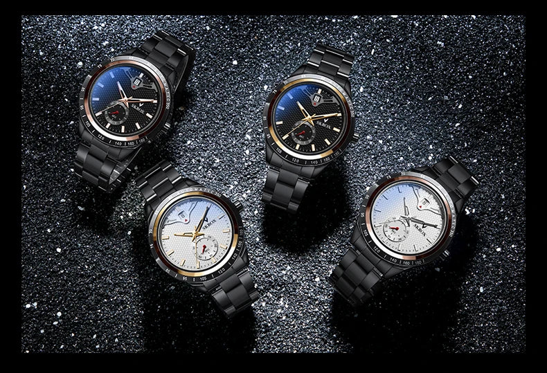 Reloj SKROX Automático Mecánico - Zafiro Acero Inoxidable Military Resistente al Agua