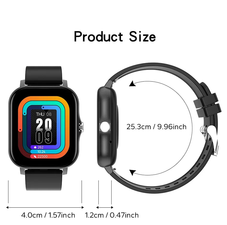 Smartwatch Android 1.44" Pantalla Táctil - Llamadas Bluetooth Carga Magnética