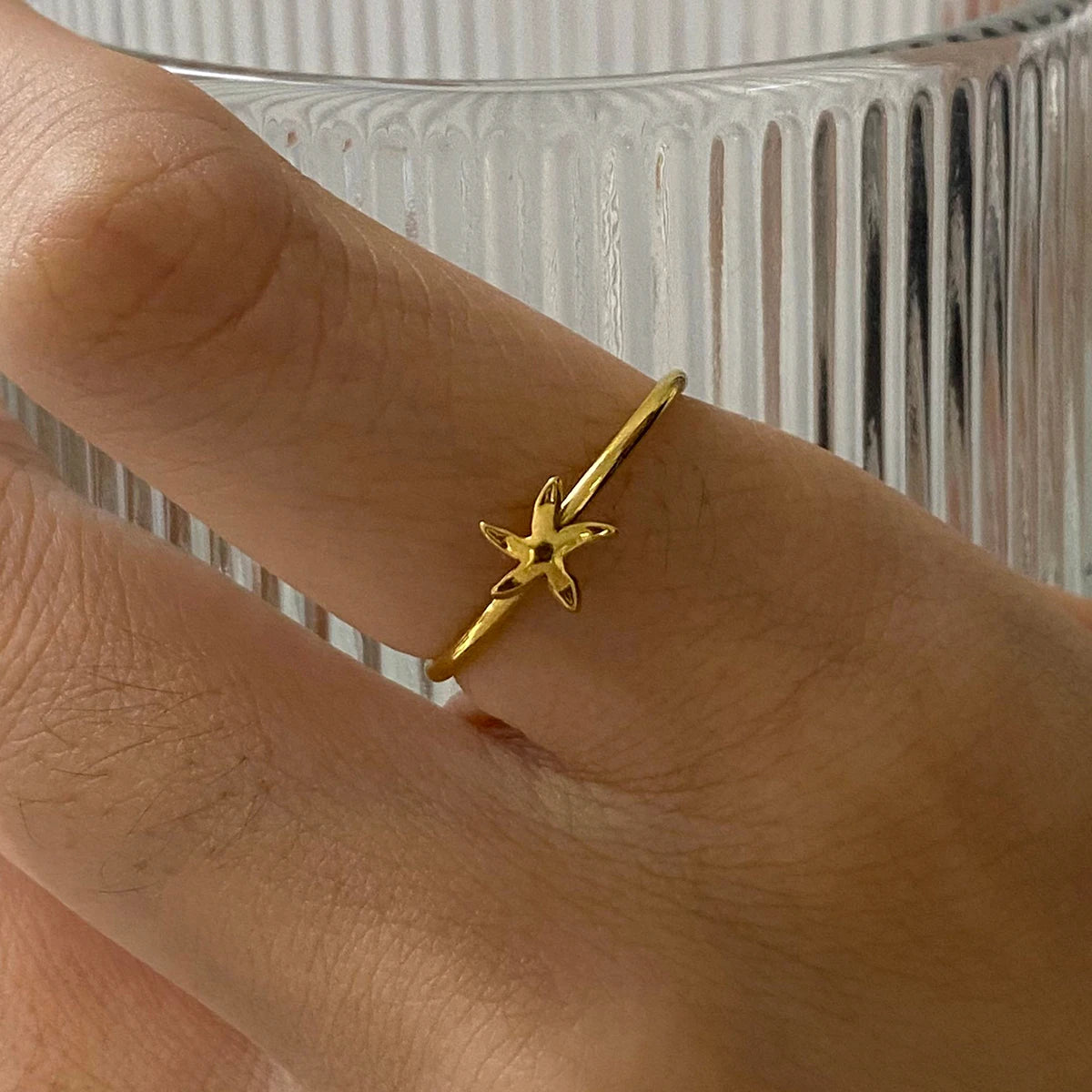 Set Anillos Apilables Personalizados - Acero Inoxidable Dorado 2025