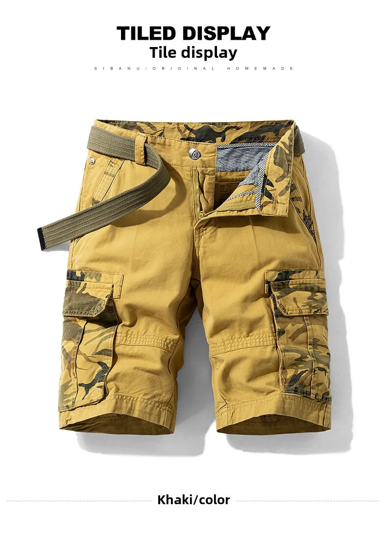 Shorts Trabajo Hombre Outdoor - Pantalones Casuales Senderismo Verano 2025