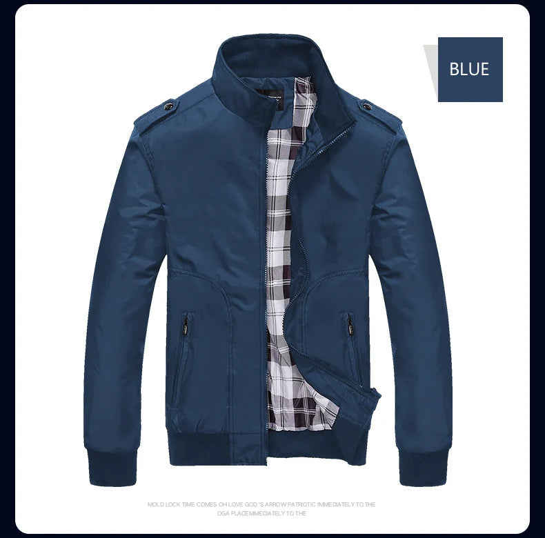 Chaqueta Bomber Hombre Impermeable - Jacket Militar Cortavientos