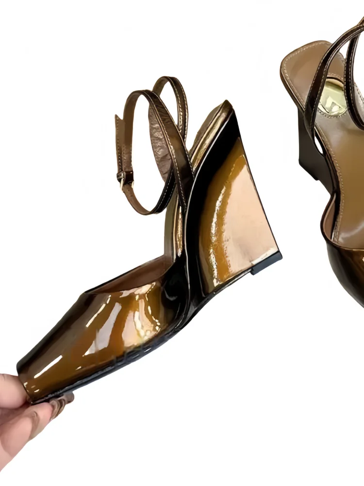 Sandalias Plataforma Mujer Satén 2025 - Zapatos Tacón Chunky Tiras Primavera