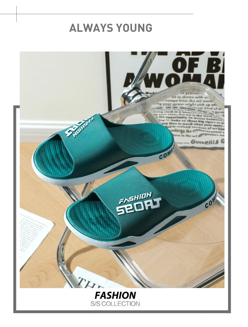 Chanclas Hombre Baño Verano - Antideslizantes Trendy Interior Exterior Casa