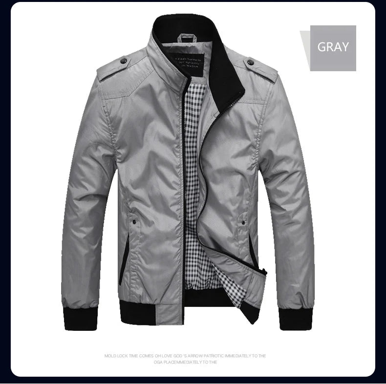 Chaqueta Bomber Hombre Impermeable - Jacket Militar Cortavientos