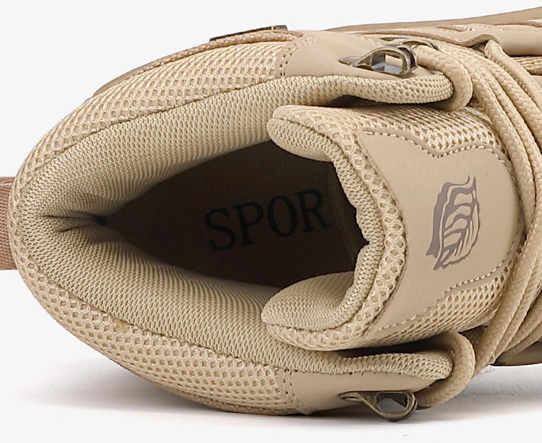 Botas Hombre 2024 Platform - Outdoor Impermeables Casual Sneakers Trabajo Tobillo Senderismo Seguridad Athletic