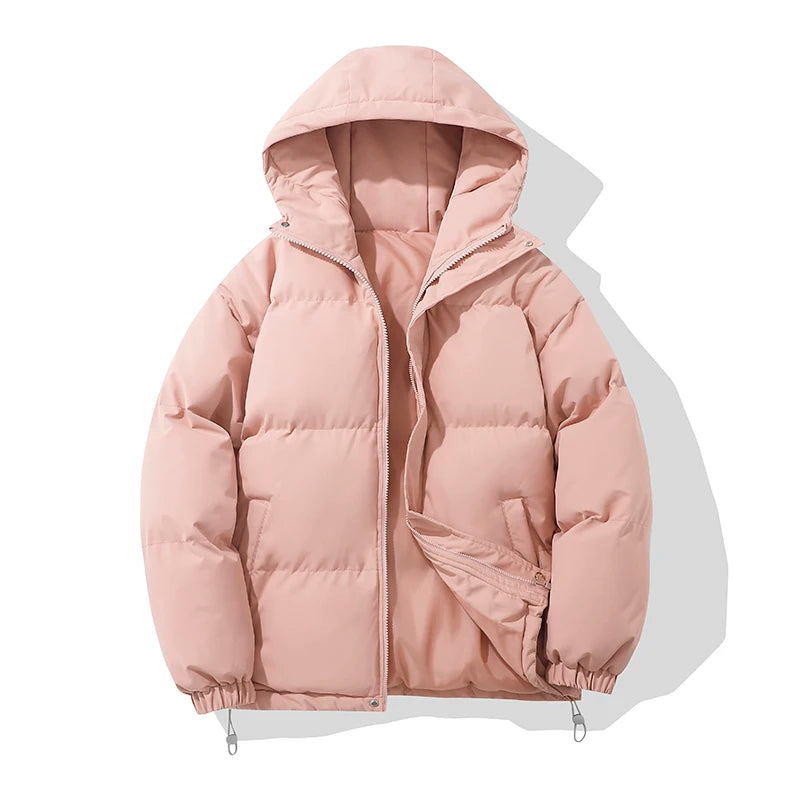 Chaqueta Puffer Mujer Cálida - Chaqueta Capucha Cremallera Algodón
