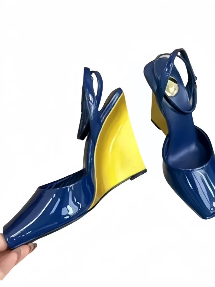 Sandalias Plataforma Mujer Satén 2025 - Zapatos Tacón Chunky Tiras Primavera