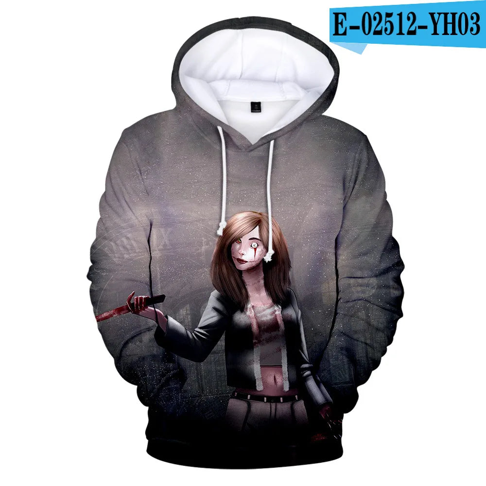 Sudadera Hombre Streetwear Creepypasta - Hoodie Ticci Toby Cosplay Otoño