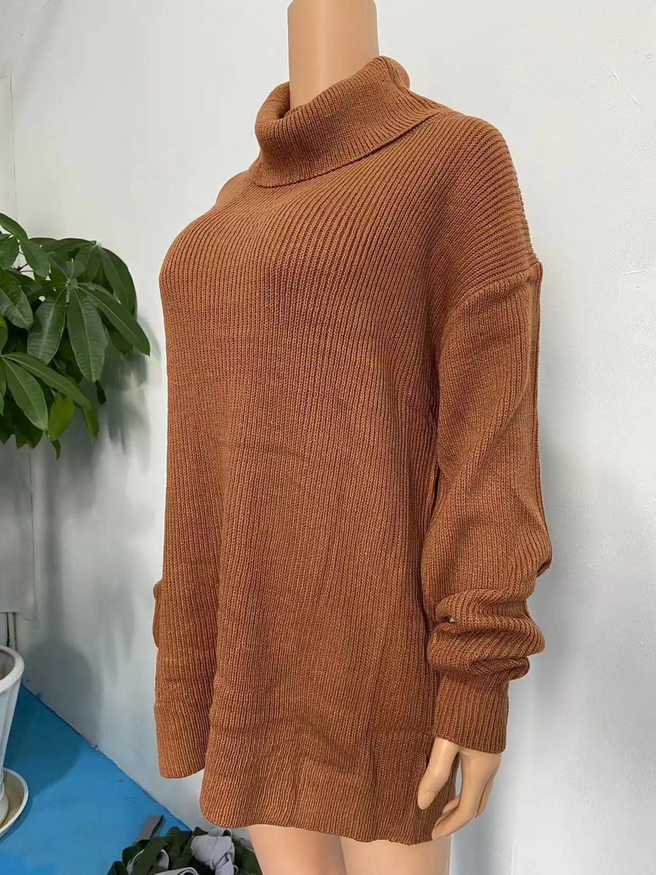 Suéter Mujer Cuello Alto Oversize - Jersey Cálido Otoño Invierno