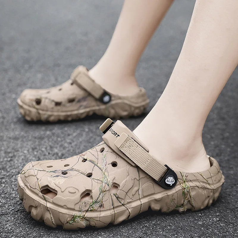 Sandalias Hombre Verano 2024 - Chanclas Casa Jardín Ligeras Antideslizantes