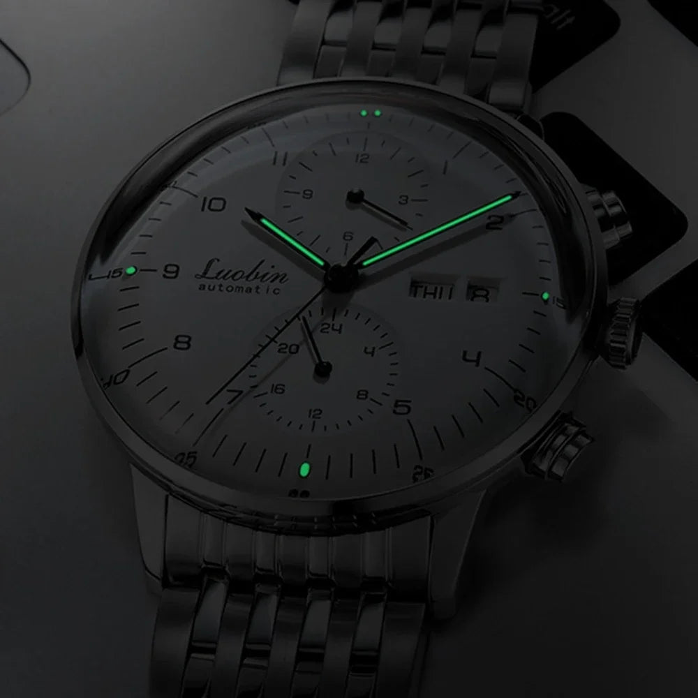 Reloj Mecánico Automático Business 2023 - Acero Inoxidable Luminoso Diseñador