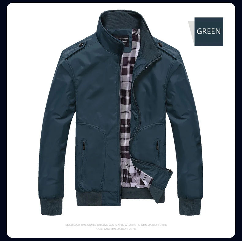 Chaqueta Bomber Hombre Impermeable - Jacket Militar Cortavientos