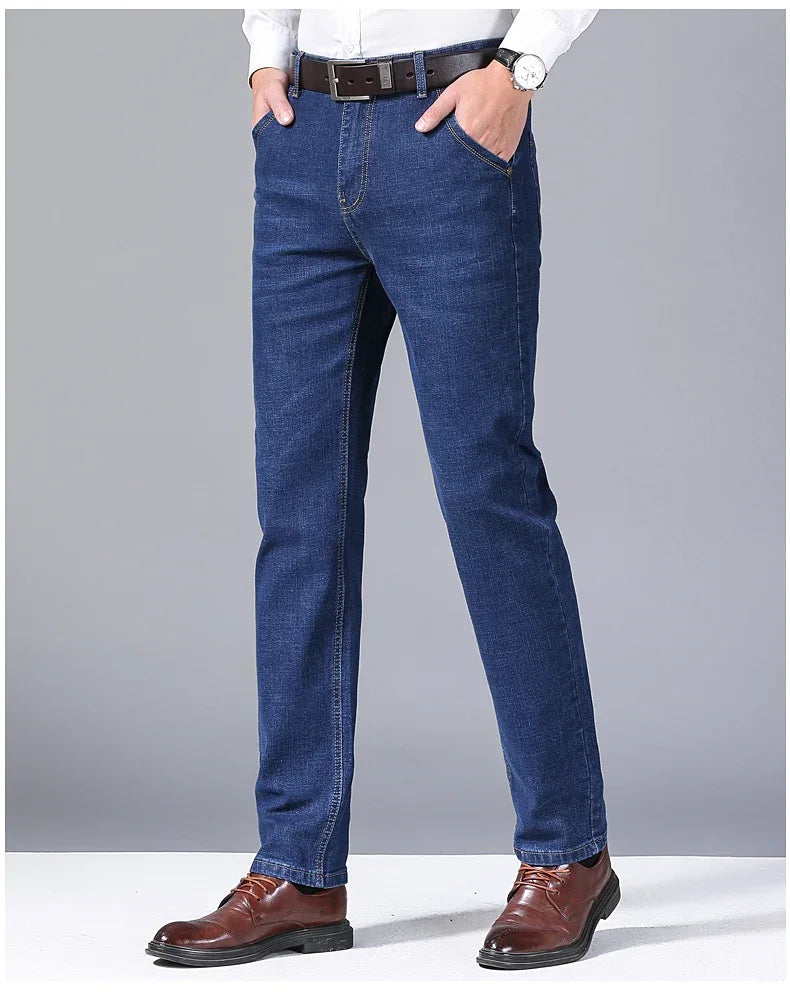 Vaqueros Hombre 2025 Stretch Slim Fit - Jeans Business Cómodos Suaves Marca