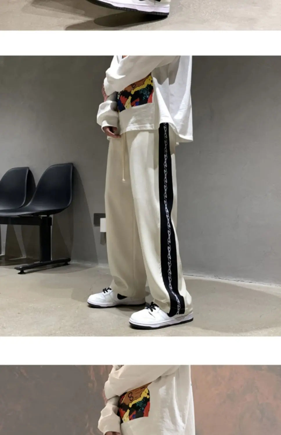 Pantalones Hombre Verano Color Sólido - Baggy Streetwear Ligeros Pierna Recta Casuales