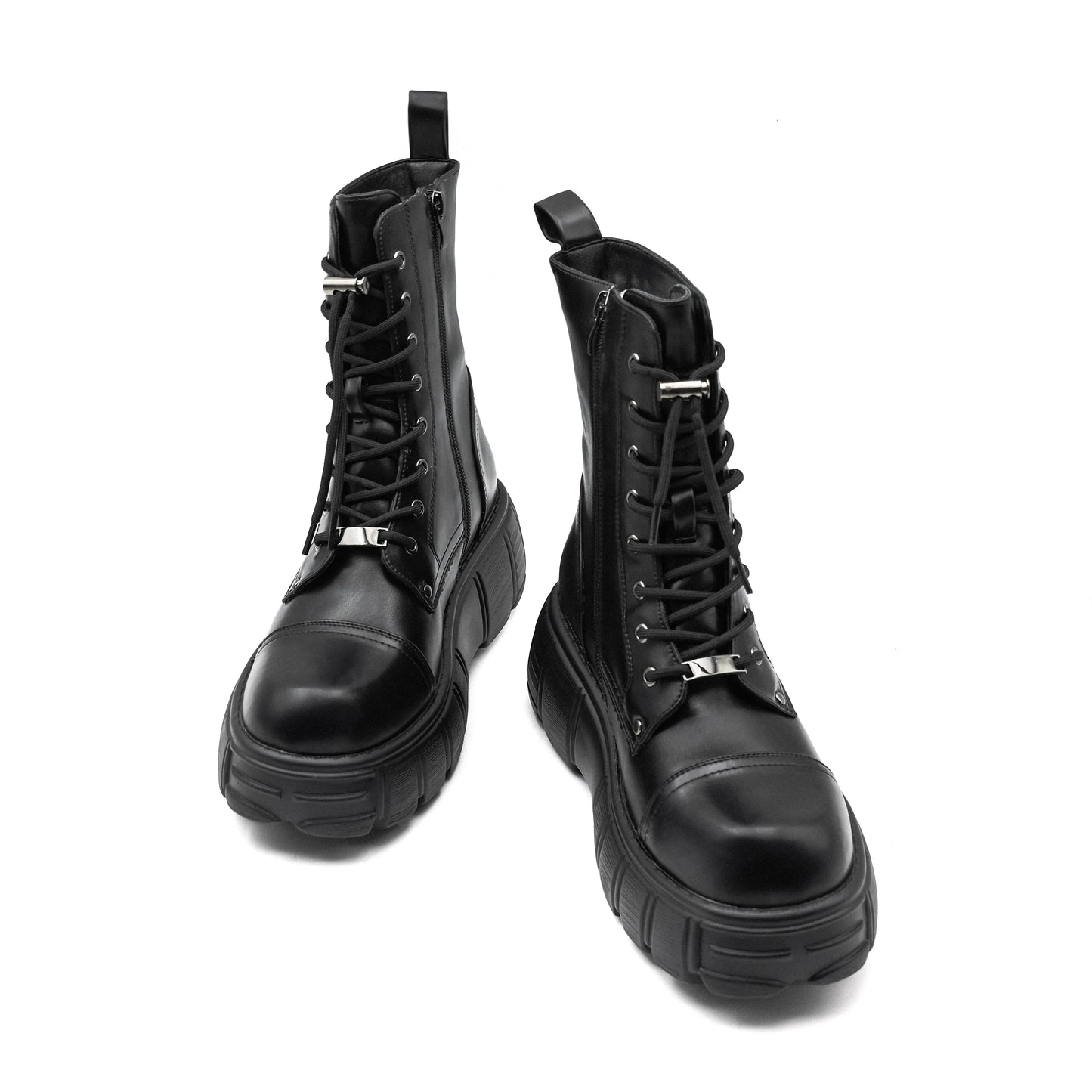 Botas Tobillo Mujer 2024 Punk Plataforma - Rock Cordones Retro Chunky