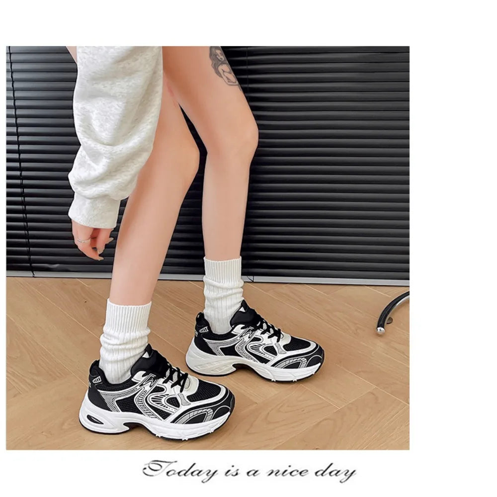 Sneakers Dad Shoes Mujer Verano 2025 - Zapatillas Mesh Transpirables Casual All-Match