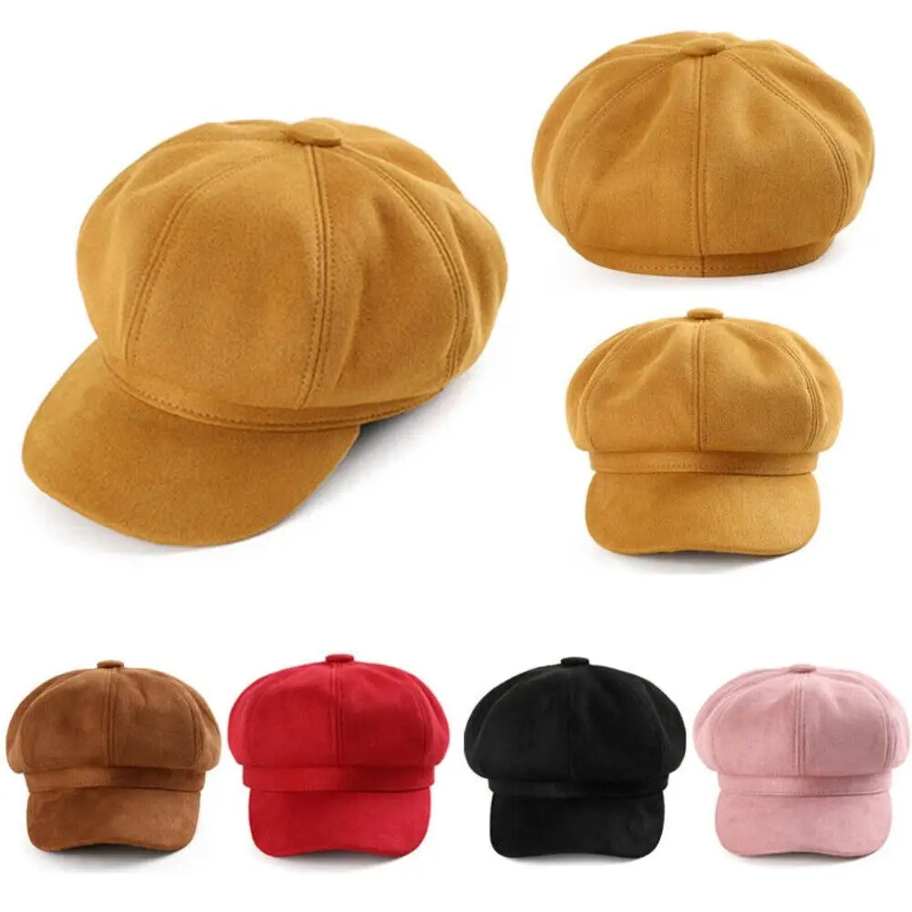 Gorra Mujer Boina Baker Cap - Sombrero Casual Ajustable Newsboy