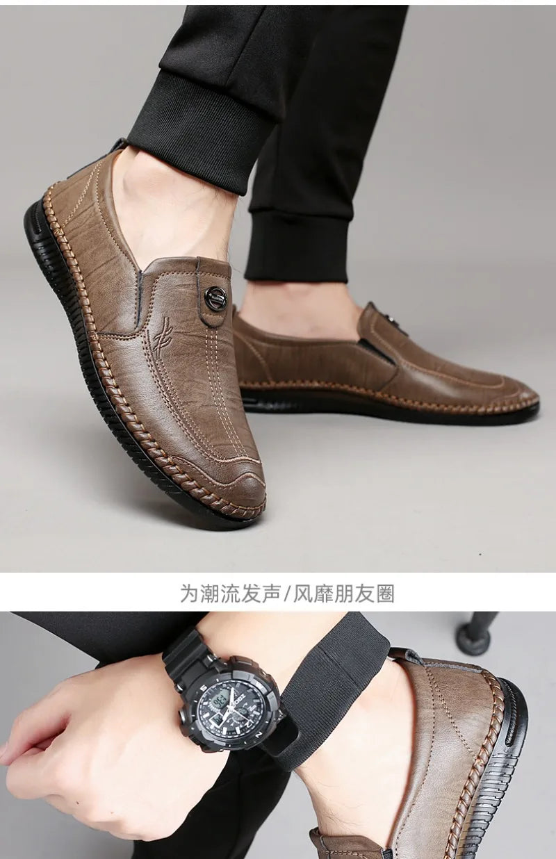 Zapatos Hombre Business Cuero - Vestir Clásicos Fashion Artesanales Conducción Loafers Mocasines