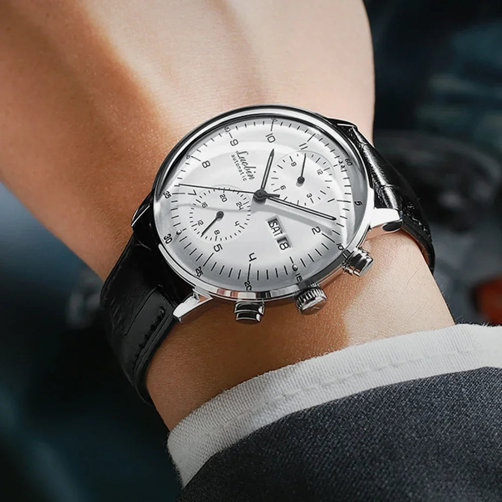 Reloj Mecánico Automático Business 2023 - Acero Inoxidable Luminoso Diseñador