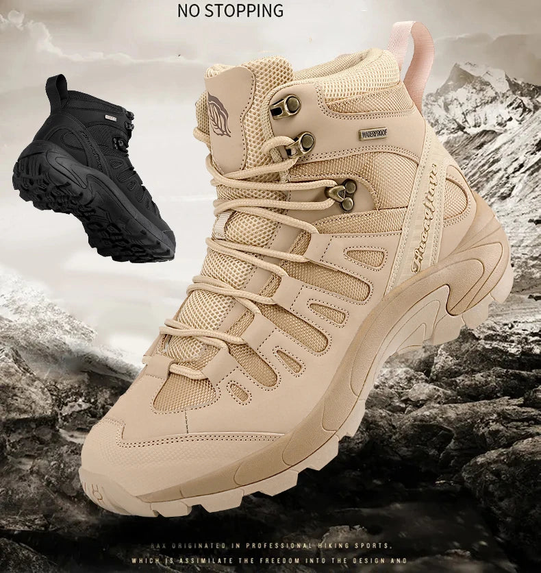 Botas Hombre 2024 Platform - Outdoor Impermeables Casual Sneakers Trabajo Tobillo Senderismo Seguridad Athletic