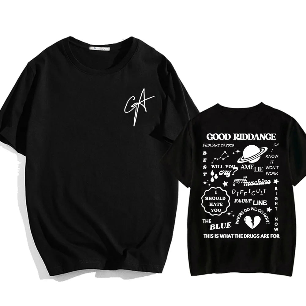 Camiseta Gracie Abrams Good Riddance - Unisex Hip Hop Verano