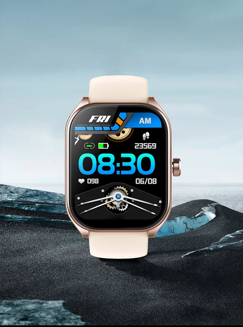 Smartwatch Hombre 2.01'' AMOLED Pantalla Curva - IP68 Bluetooth 5.3 Llamadas Asistente IA Fitness
