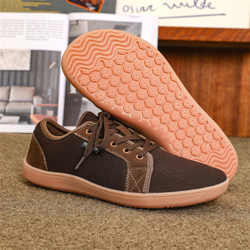 Zapatos Hombre Minimalistas Barefoot - Punta Ancha Zero Drop Transpirables Malla Ligeros Walking