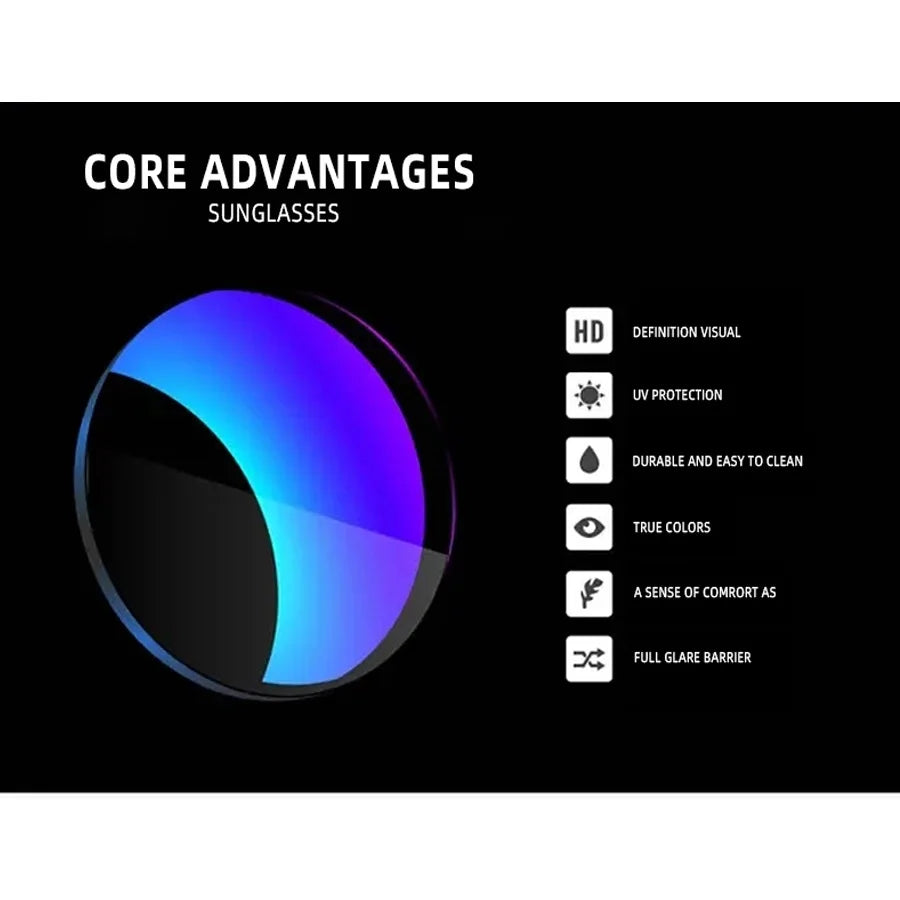 Gafas de Sol Vintage Cuadradas Unisex UV400 - Luxury Designer Pesca Conducción Retro Hombre Mujer