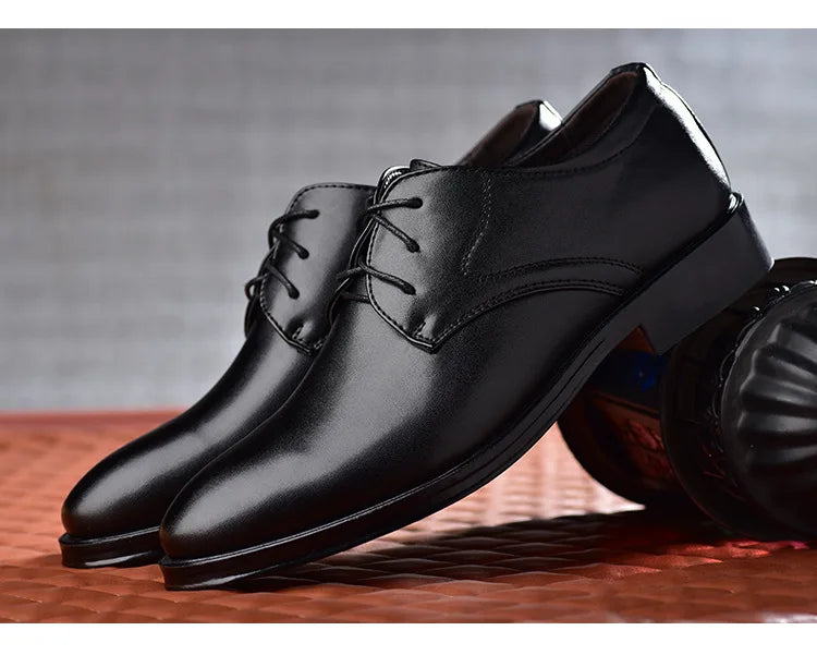 Zapatos Cuero Hombre Business - Vestir Casual Absorción Impactos Resistentes Versátiles